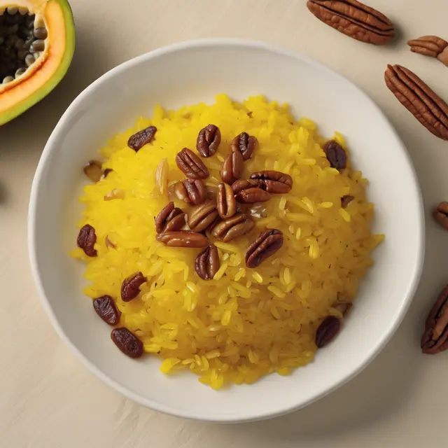 Foto de Passion Fruit Rice with Raisins and Pecans