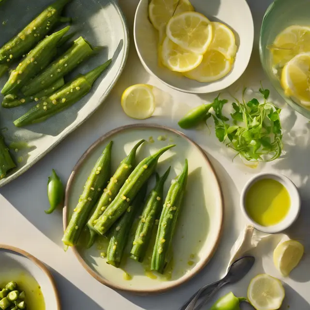 Foto de Okra in Lemon and Scallion Sauce