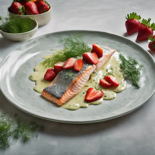 Foto de Strawberry Trout with Dill Sauce