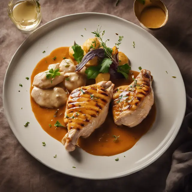 Foto de Grilled Chicken in Chaud-Froid Sauce