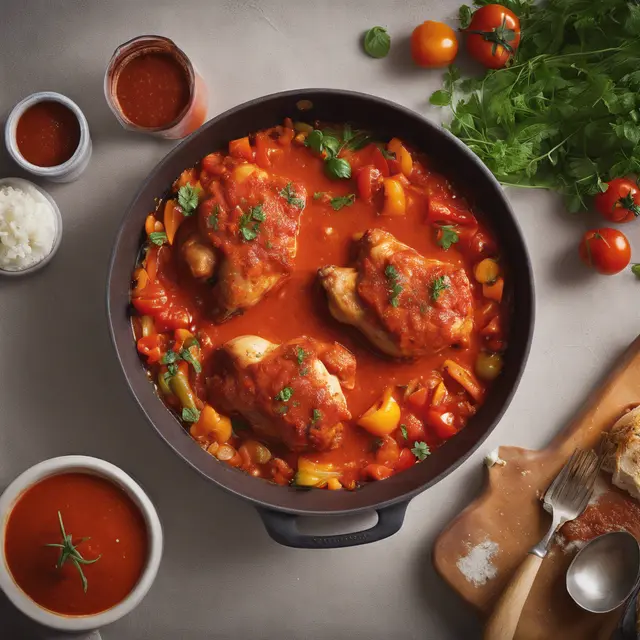 Foto de Chicken with Tomato and Vegetable Sauce