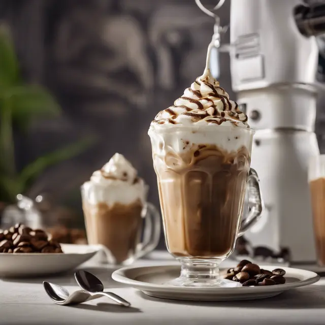 Foto de Icy Coffee with Café and Whipped Cream