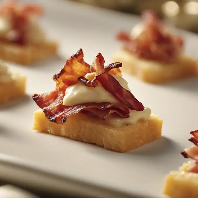 Foto de Parmesan and Bacon Canapés