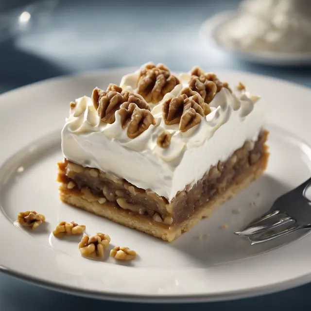 Foto de Walnut Slice with Whipped Cream