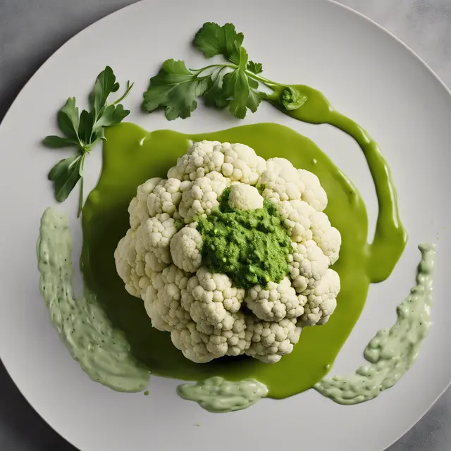 Foto de Cauliflower with Green Sauce (Cavolfiore com Salsinha Verde)