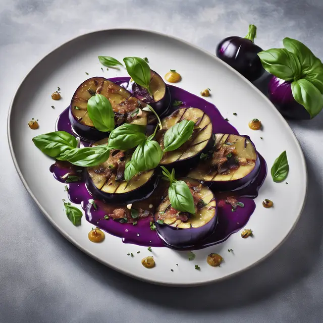 Foto de Eggplant with Basil (Melanzane Marinated)