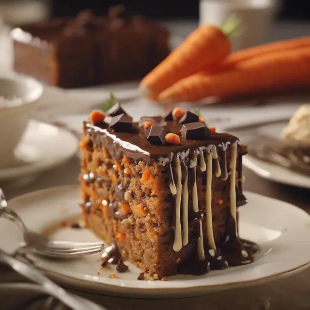 Foto de Carrot Cake with Chocolate Topping