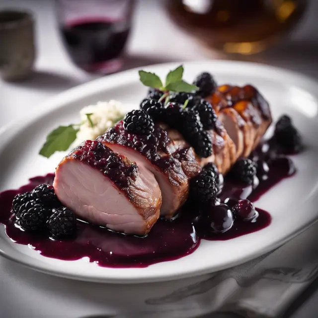 Foto de Pork Loin with Blackberry and Damson