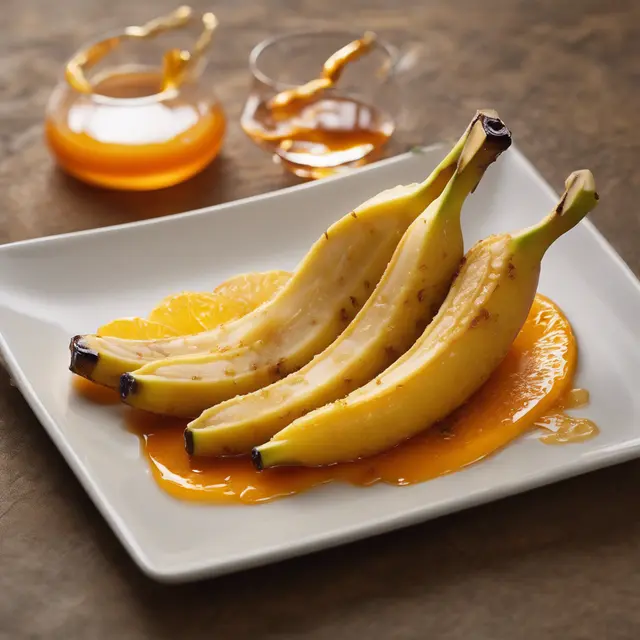 Foto de Fried Banana with Orange and Cognac