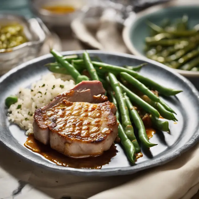 Foto de Pork Chops with Green Beans