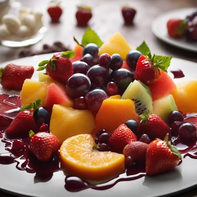 Foto de Fresh Fruits in Red Wine