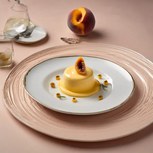 Foto de Peach Mousse with Passionfruit Sabayon