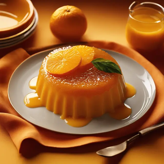 Foto de Orange Pudding with Glaze