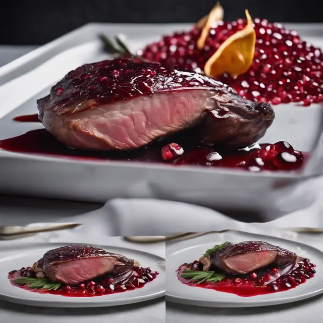 Foto de Duck with Pomegranate Glaze