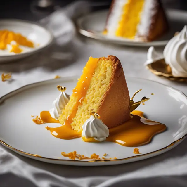 Foto de Saffron Cake with Whipped Cream