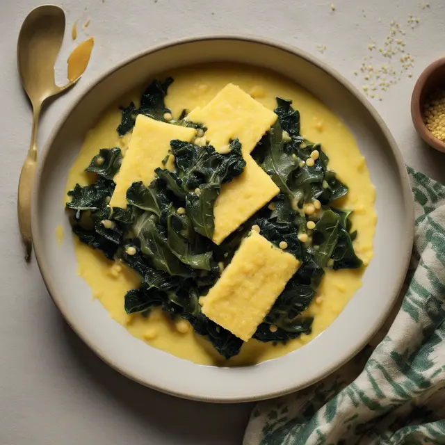 Foto de Cornmeal with Collard Greens