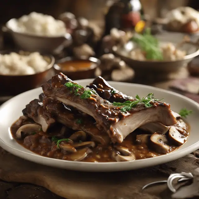 Foto de Pork Ribs with Mushroom Gravy