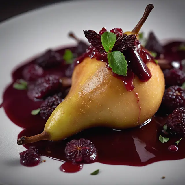 Foto de Wine-Braised Pear