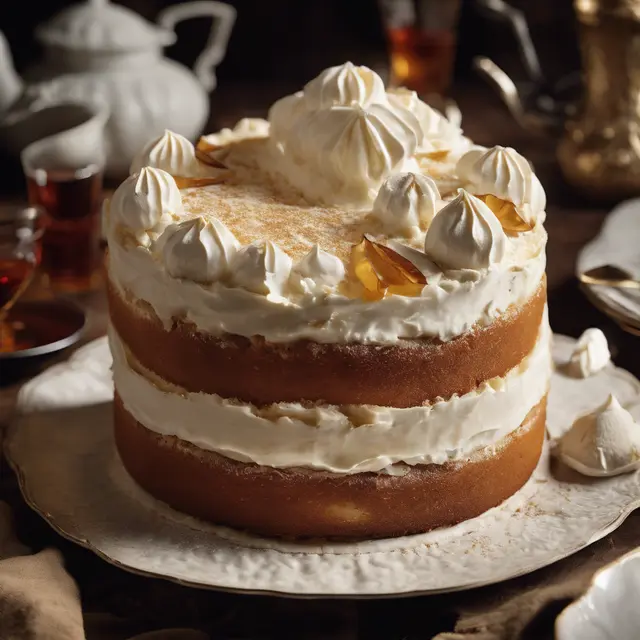 Foto de Amaretto-Filled Cake with Whipped Cream