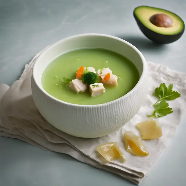 Foto de Avocado and Chicken Gelatin Soup