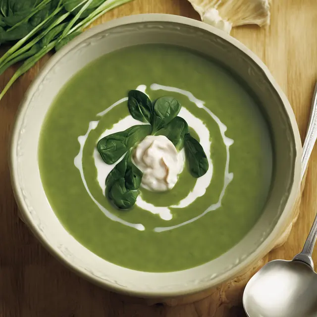 Foto de Sour Cream and Spinach Soup