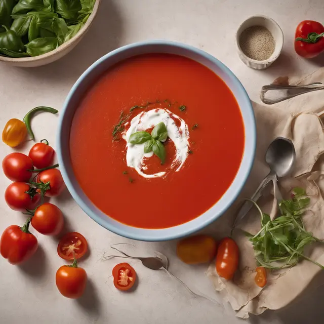 Foto de Red Pepper and Tomato Soup