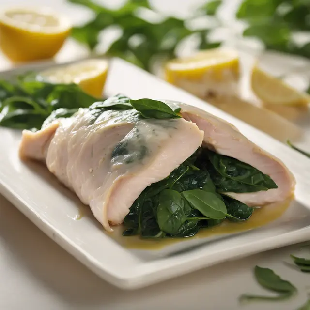 Foto de Lemon-Herb Chicken Breast, Wrapped with Spinach