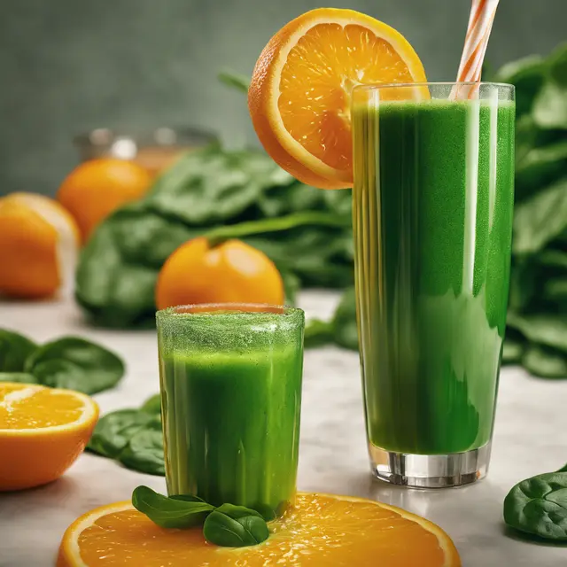 Foto de Spinach and Orange Juice