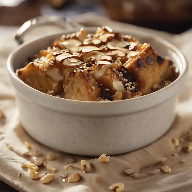 Foto de Peanut Bread Pudding with Sesame Seeds