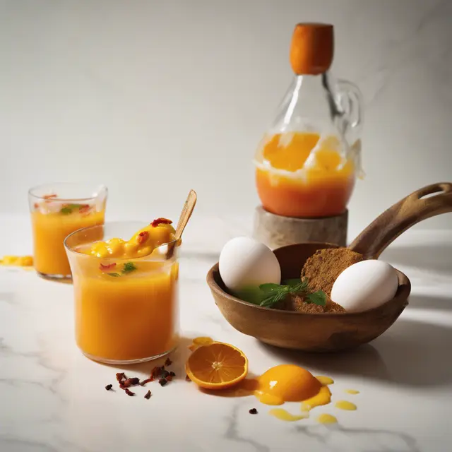 Foto de Egg and Rum Punch with Orange and Curry Flavor