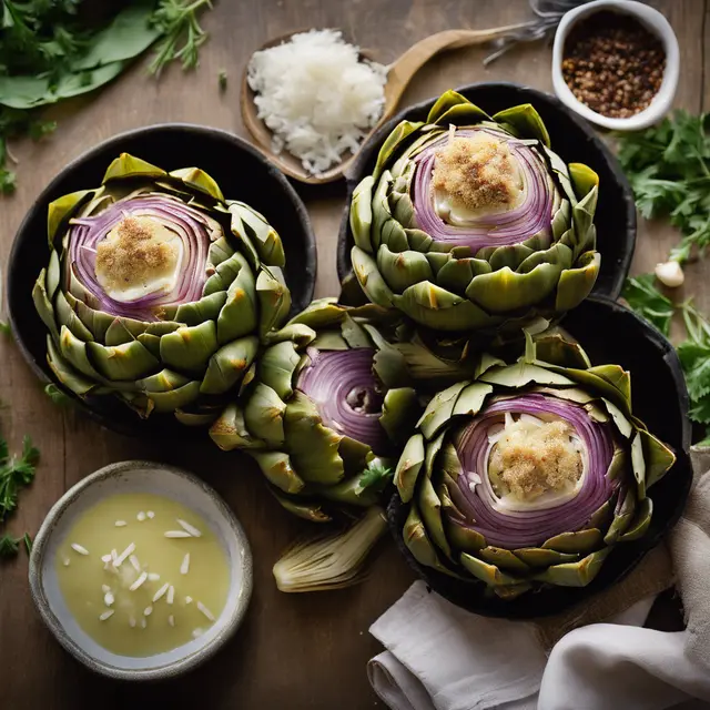 Foto de Stuffed Artichokes with Onion and Garlic