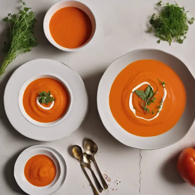 Foto de Cold Tomato and Carrot Soup