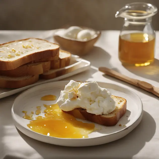 Foto de Ricotta and Honey Toasted Bread