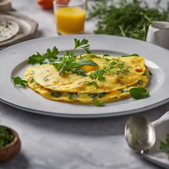 Foto de Omelette for 4 People-Variations; Omelette with Herbs