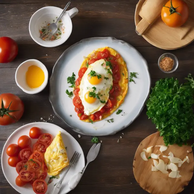 Foto de Tomato Omelette à Provençale