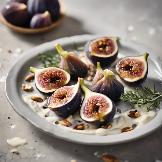 Foto de Figs with Thyme Cream Sauce