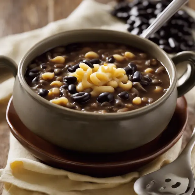 Foto de Black Bean Soup with Macaroni