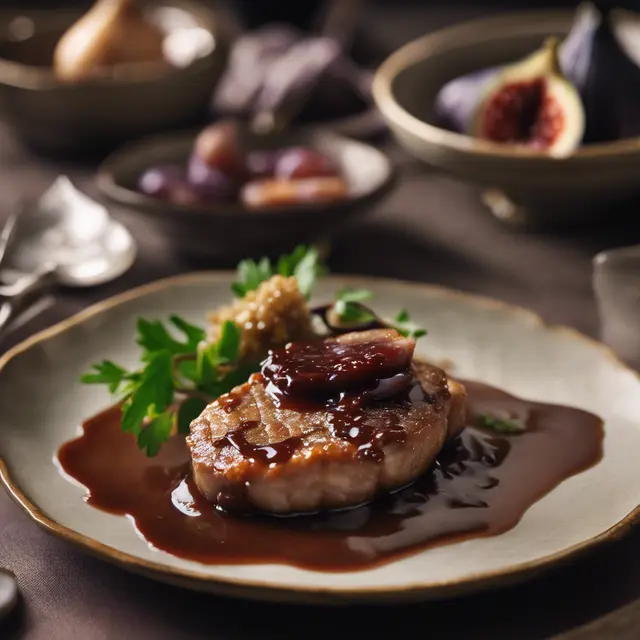 Foto de Pork Cutlet in Fig Sauce