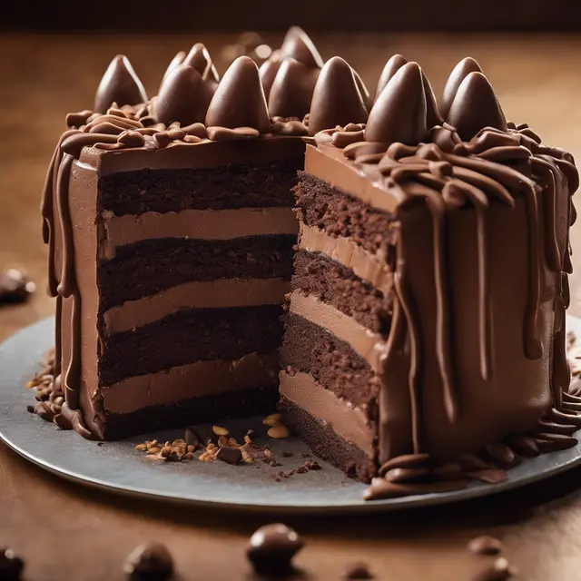 Foto de Chocolate Dream Cake with Chocolate Filling