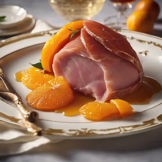 Foto de Cured Ham with Glazed Oranges