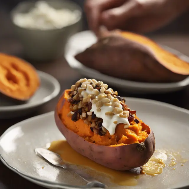 Foto de Roasted and Stuffed Sweet Potato