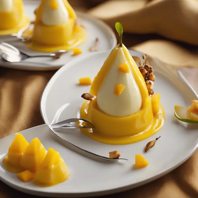 Foto de Mango Cream Pear Dessert