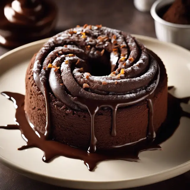 Foto de Chocolate Roll Cake with Chocolate Filling