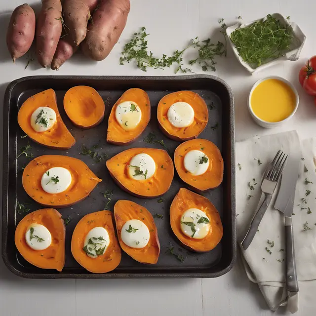 Foto de Sweet Potato with Cheese in the Oven