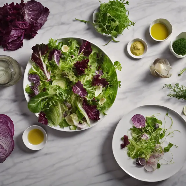 Foto de Green Salad with Mustard Vinaigrette