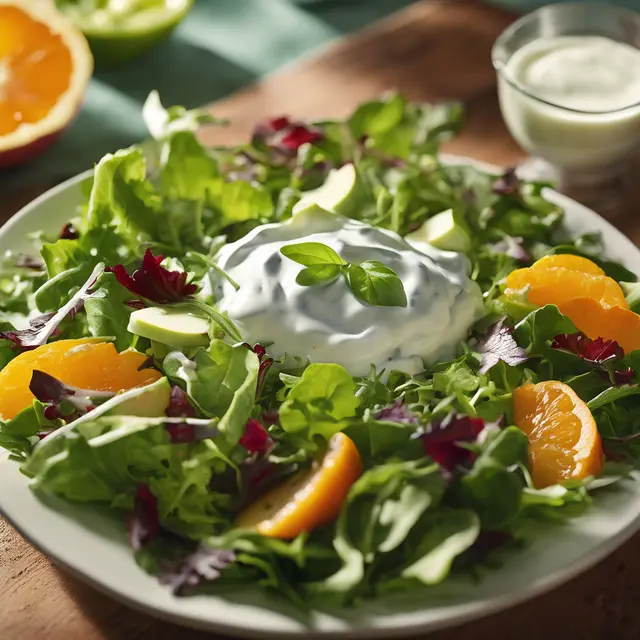 Foto de Green Salad with Yogurt Dressing