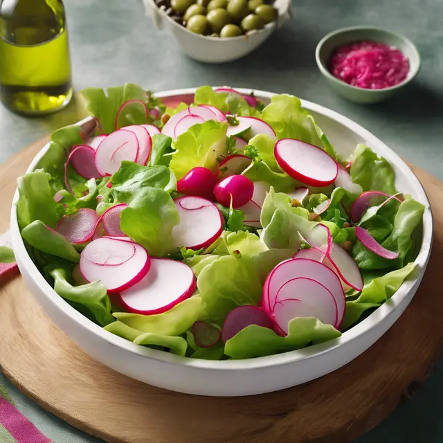 Foto de Radish and Lettuce Salad