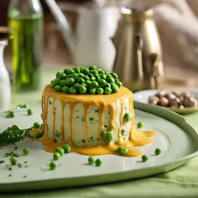 Foto de Vegetable Cake with Cheese Sauce