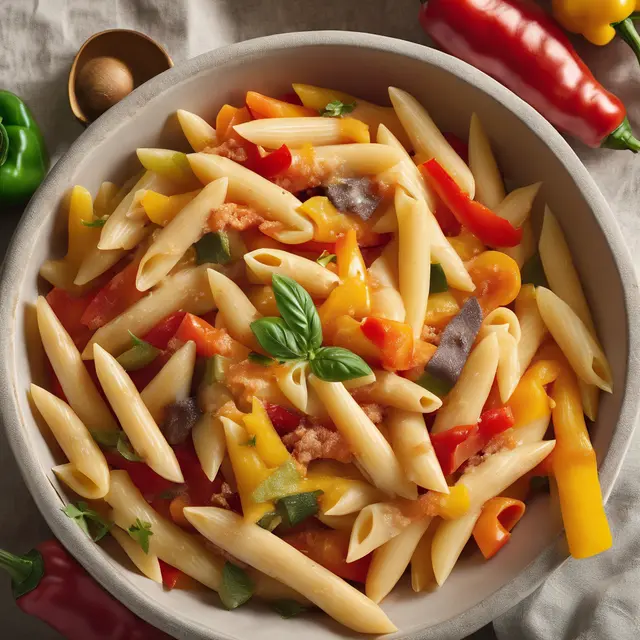 Foto de Penne with Bell Pepper and Manioc