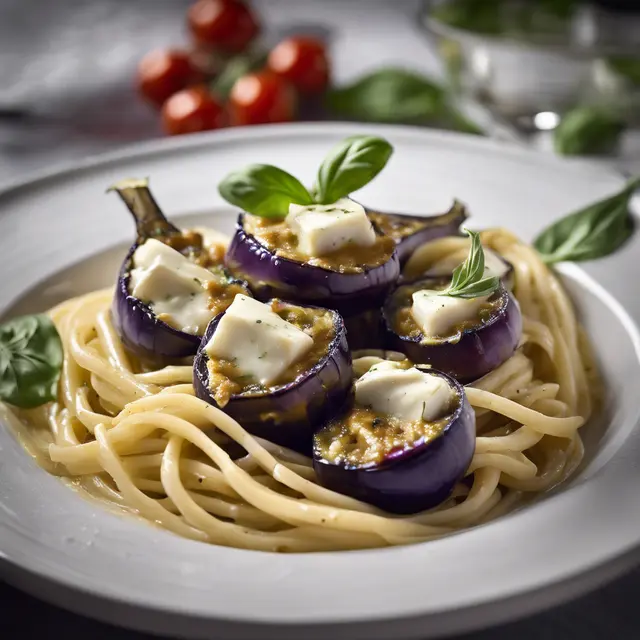 Foto de Eggplant and Mozzarella Sauce for Pasta